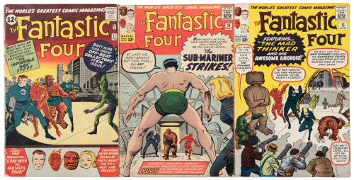 FANTASTIC FOUR Nos. 11, 14 and 15 * Lot of Three Comics