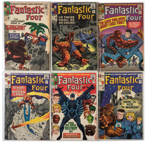 FANTASTIC FOUR Nos. 42, 43, 44, 45, 46 and 47 * Lot of Six Comics