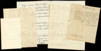 Collection of approximately 50 autograph letters signed by American clergymen from the 18th & 19th centuries