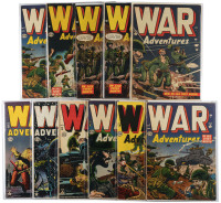 WAR ADVENTURES Nos. 3, 4 (Two Copies), 6, 7 (Two Copies), 8, 9, 10, 12 and 13 * Lot of Eleven Comics