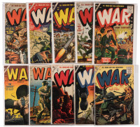 WAR COMICS Nos. 37-43, 46, 48 and 49 * Lot of Ten Comics