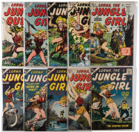 LORNA, THE JUNGLE QUEEN No. 3 [and] LORNA, THE JUNGLE GIRL Nos. 6, 7, 11, 12, 15, 19, 21, 24 and 25 * Lot of Ten Comics