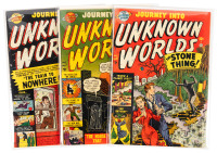 JOURNEY INTO UNKNOWN WORLDS Nos. 4, 7 and 8 * Lot of Three Comics