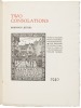 Two Consolations, with an Excerpt from Una Jeffers' English Journal - 2
