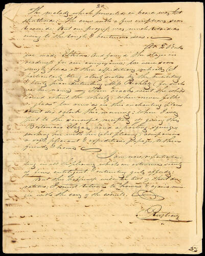 Manuscript account of a journey from Wilmington to Baltimore, and a brief sate in Baltimore