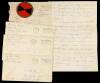 Archive of approximately 68 letters from a soldier to his sweetheart/wife