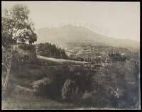 Sepia-tone gelatin silver photograph of Mill Valley California