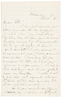 Letter from a Williams College student to his father with impassioned argument against slavery