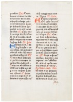 Leaf from sixteenth century Flemish breviary