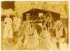 Glass plate negative of a group of Mennonites