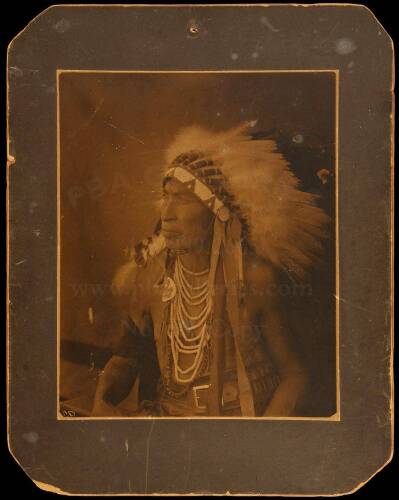 Photographs of Hairy Moccasin and White Man Runs Him, George Armstrong Custer's Little Bighorn Crow Scouts