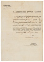 Work contract for an emancipated slave from Africa
