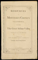 Resources of Monterey County, California, Including the Great Salinas Valley