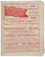 Auction Brochure for San Francisco Real Estate, 1894