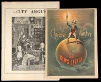 Lot of 2 San Francisco Newspapers, with chromolithographs
