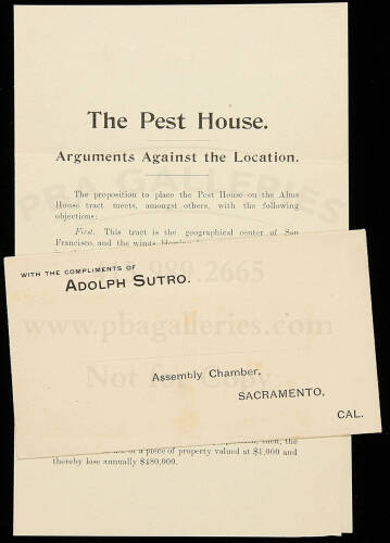 The Pest House, Arguments Against the Location