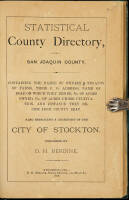 Statistical County Directory of San Joaquin County