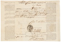 Identification document (Cedula) for a Chinese indentured servant/slave in Cuba