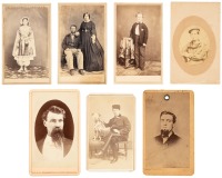 Five cartes-de-visite from Sacramento photographers, one from Eureka