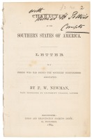 Character of the Southern States of America. Letter to a friend who had joined the Southern Independence Association
