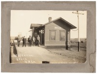 A.T. & S.F. Station, Belva, Okla. Taken by Daniel Davidson