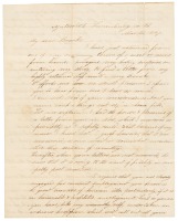 Letter to a fellow Columbian College alum about expulsion of Yankee students for aiding slave