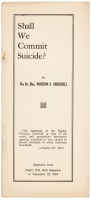 Shall We Commit Suicide?