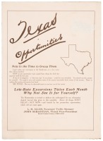 Texas Opportunities: Now is the Time to Grasp Them