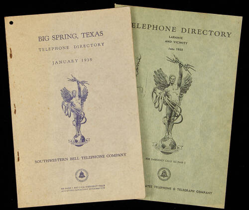 Two telephone directories from Southwestern Bell Co.