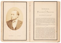 Memorial of William C. Ralston. Born at Wellsville, Ohio, January 12, 1826. Died in San Francisco, August 27, 1875