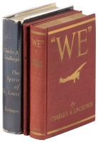 "We" [with] salesman's dummy copy of "We" [and] The Spirit of St. Louis