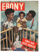 "Family Man Jackie Robinson" - in Ebony magazine