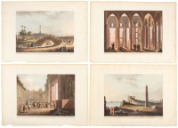 Collection of 37 hand-colored aquatints of Egypt from drawings by Luigi Mayer