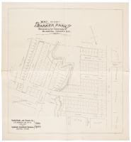 Map of Barker Park, Brooklyn Township, Alameda County Cal.