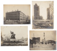 Four photographs of Earthquake damage to San Francisco