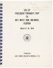Log of President Truman's Trip to Key West and Orlando, Florida. March 6-19, 1949 - 3