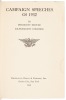 Campaign Speeches Of 1932 - 3