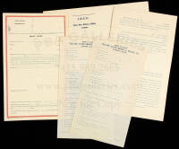Blank deed and accident report forms from the Yellow Aster Mining & Milling Co., Randsburg, California