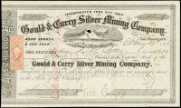 Gould and Curry Silver Mining Company Stock Certificate
