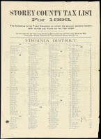 Storey County Tax List for 1896