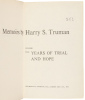 Memoirs by Harry S. Truman - 6