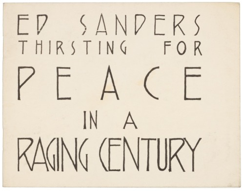 Thirsting for Peace in a Raging Century