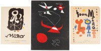 Three lithograph posters by Joan Mir&oacute;