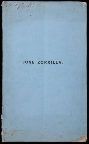 Translations from the Spanish poet José Zorrilla