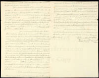 Manuscript document pleading the case of James Gamonell, a merchant who fled America during the Revolution, and makes claim for monies owed him