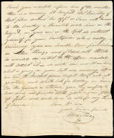 Autograph Letter, signed by William MacRea, regarding the the appointment of Joseph Garden Smith to West Point