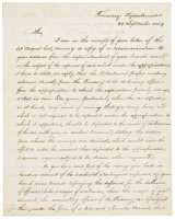 Letter from Howell Cobb, written as U.S. Secretary of the Treasury, to the director of the Mint at San Francisco