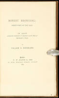 Robert Browning: Chief Poet of the Age