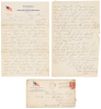 Archive of approximately 75 letters written by Robert F. Long, a Corporal in the 45th U.S. Volunteer Infantry - 4