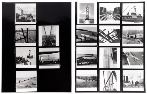 Two contact sheets from the Bay Bridge series